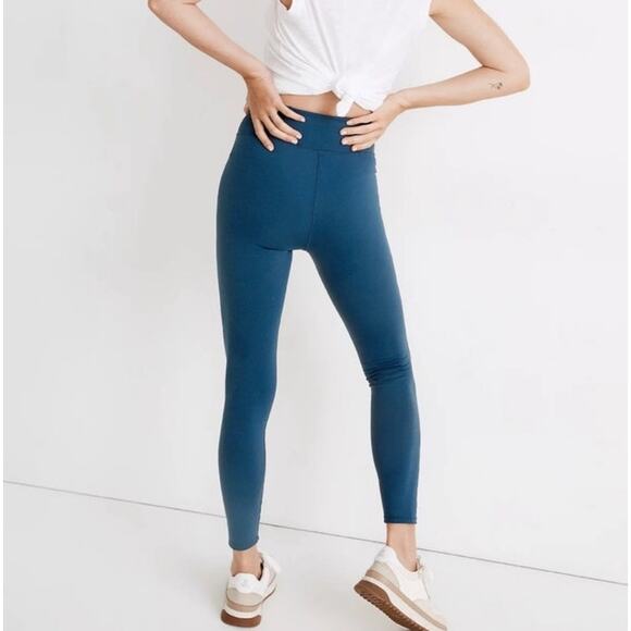 Madewell MWL Form High-Rise 25" Blue Leggings Medium - Picture 8 of 14